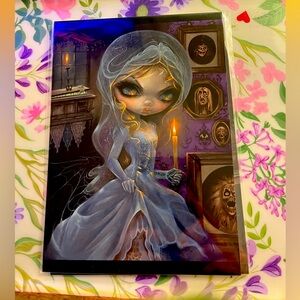 2024 Disney Parks Haunted Mansion Bride 5x7" Postcard Jasmine Becket-Griffith